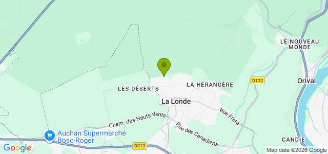 Carte de localisation de la randonnée Petite boucle dans la belle forêt domaniale de La Londe - Rouvray au départ de La Londe