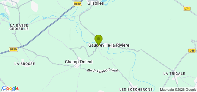 Carte de localisation de la randonnée Le circuit du Sec Iton au départ de Gaudreville-la-Rivière