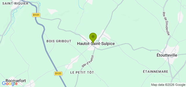 Carte de localisation de la randonnée Circuit de la Plaine de Sonimare au nord d'Yvetot au départ de Hautot-St-Sulpice