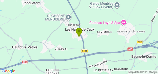 Carte de localisation de la randonnée Circuit du Village Fleuri dans la plaine d'Yvetot au départ de Autretot