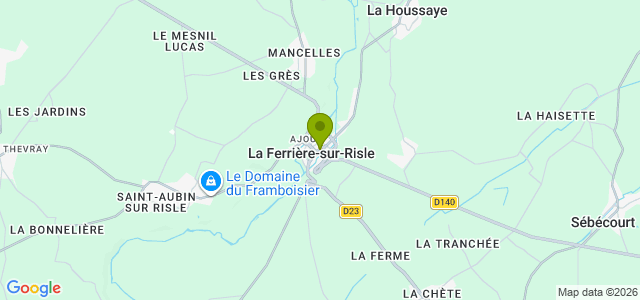 Carte de localisation de la randonnée La Ferrière-sur-Risle au départ de La Ferrière-sur-Risle