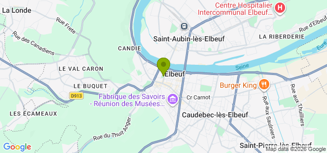 Carte de localisation de la randonnée Chemin de Compostelle étape 6 entre Elbeuf et Canappeville au départ de St-J-de-Compostelle 06