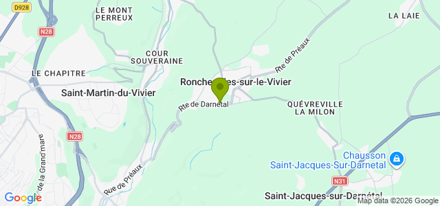 Carte de localisation de la randonnée Colline est de l'agglomération rouennaise, le bois du Grand Mont Briseuil au départ de Roncherolles-sur-le-Vivier 2