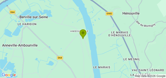 Carte de localisation de la randonnée Petite randonnée en bord de Seine au départ de Ambourville