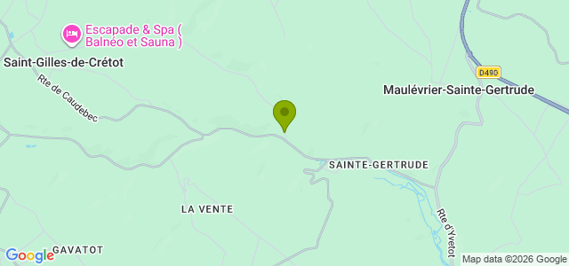 Carte de localisation de la randonnée Petit tour en forêt du Trait-Maulévrier au départ de Sainte-Gertrude 2