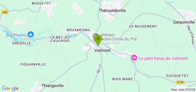 Carte de localisation de la randonnée Circuit de la Forge à Valmont au départ de Valmont 2