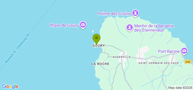 Carte de localisation de la randonnée Circuit du Cap de la Hague au départ de Auderville