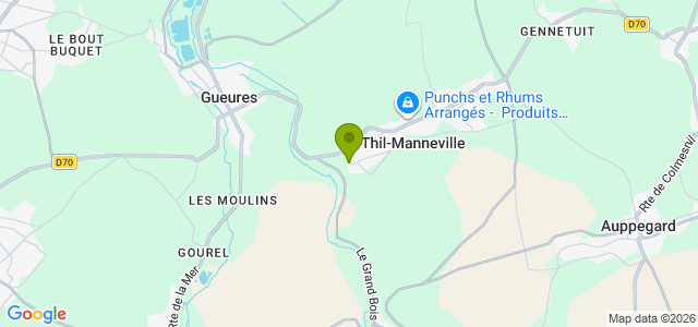 Carte de localisation de la randonnée Entre Saâne et Scie au départ de Thil-Manneville