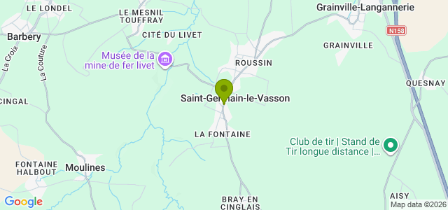 Carte de localisation de la randonnée Rando de 12 km jusqu'au musée de la Mine du Livet au départ de St-Germain-le-Vasson