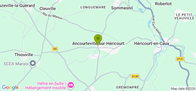 Carte de localisation de la randonnée Le circuit de la Durdent au départ de Ancourteville-sur-Héricourt