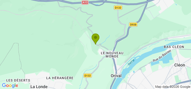 Carte de localisation de la randonnée Une agréable balade en forêt de La Londe-Rouvray au départ de La Londe-Rouvray