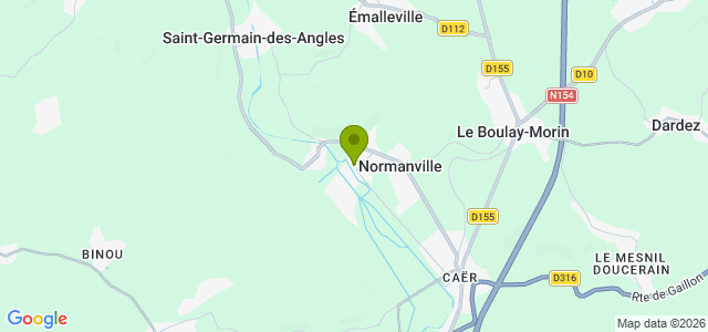 Carte de localisation de la randonnée Le Circuit de Normanville au départ de Normanville 2
