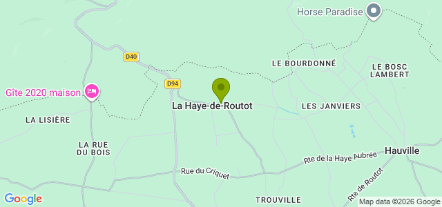 Carte de localisation de la randonnée Circuit de la Croix Sainte Marie au départ de La Haye-de-Routot 2