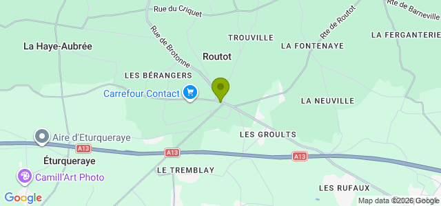 Carte de localisation de la randonnée Circuit de l'Agriculture au départ de Routot 2