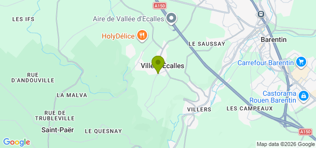 Carte de localisation de la randonnée Bois des Mines et hameau de l'Enfer au départ de Villers-Ecalles 2
