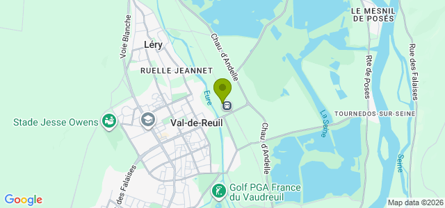 Carte de localisation de la randonnée Circuit des Deux Vallées au départ de Val-de-Reuil 2