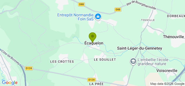 Carte de localisation de la randonnée Le Chemin des Amoureux au départ de Ecaquelon 3