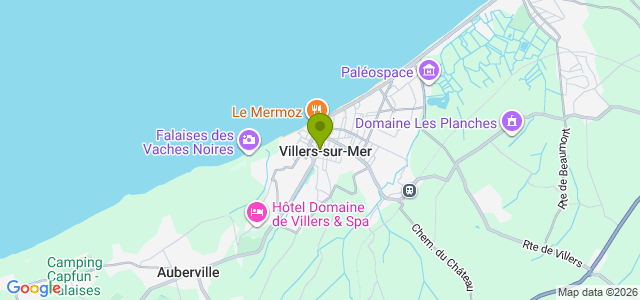 Carte de localisation de la randonnée Circuit de la Promenade du Ruisseau du Parc au départ de Villers-sur-Mer
