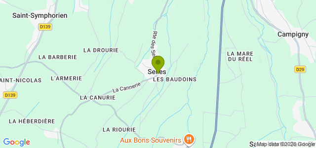 Carte de localisation de la randonnée Sur le Chemin de Saint Laurent au départ de Selles 2