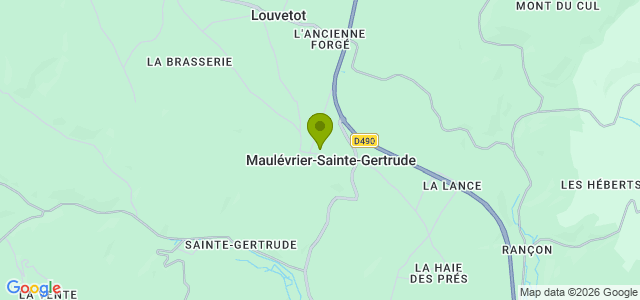 Carte de localisation de la randonnée Boucle de Maulévrier à Sainte-Gertrude au départ de Maulévrier