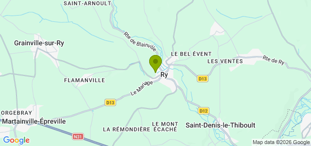 Carte de localisation de la randonnée Circuit des Grellemonts au départ de Ry 2