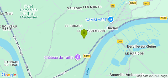 Carte de localisation de la randonnée Boucle du Claquemeure au départ de Duclair 3