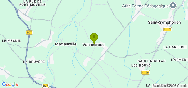 Carte de localisation de la randonnée Circuit de la vallée de la Corbie au départ de Vannecrocq