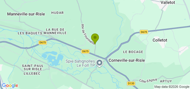 Carte de localisation de la randonnée Chemin du Pont Napoléon au départ de Corneville-sur-Risle 2