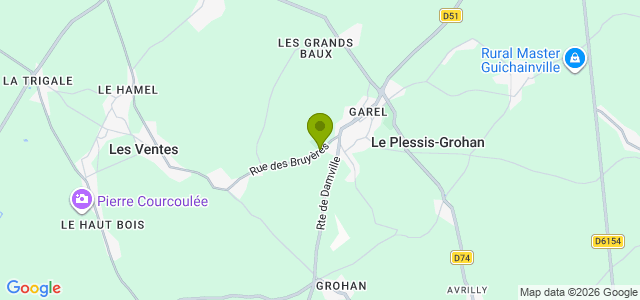 Carte de localisation de la randonnée Boucle du hameau Garel au départ de Le Plessis-Grohan