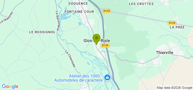 Carte de localisation de la randonnée De la Petite Vallée au hameau des Crottes au départ de Glos-sur-Risle
