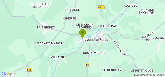 Carte de localisation de la randonnée Le Chemin des Ecoliers au départ de Lyons-la-Forêt 4