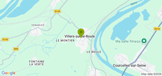 Carte de localisation de la randonnée Boucle de Villers-sur-le-Roule à Venables au départ de Villers-sur-le-Roule