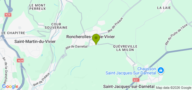Carte de localisation de la randonnée Circuit des Coutumes au départ de Roncherolles-sur-le-Vivier 4