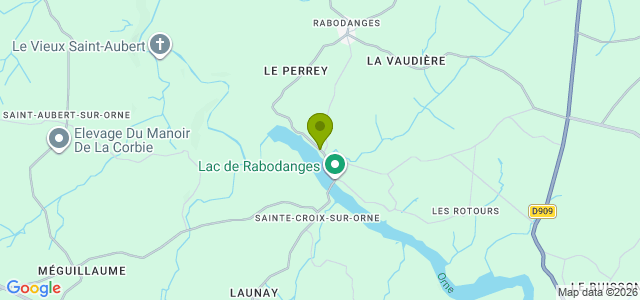 Carte de localisation de la randonnée Circuit des Gorges de Saint-Aubert au départ de Putanges-le-Lac