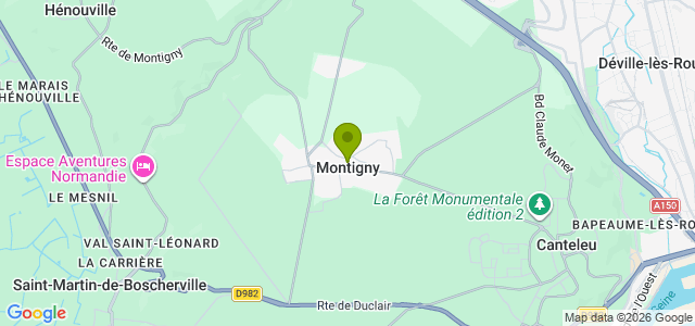 Carte de localisation de la randonnée Sur la Piste du Loup au départ de Montigny 2