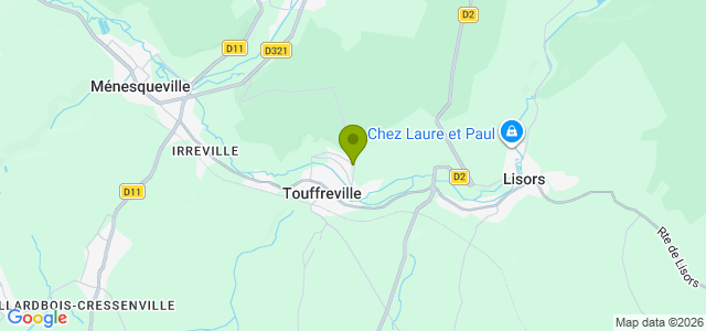 Carte de localisation de la randonnée Circuit de la Jacassière en forêt de Lyons au départ de Touffreville