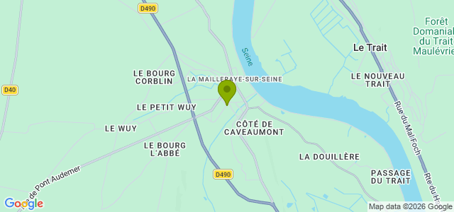 Carte de localisation de la randonnée Circuit de la Douillère au départ de La Mailleraye-sur-Seine 3