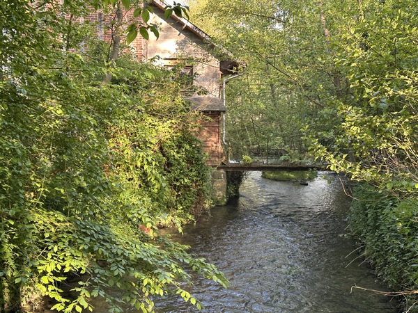 Le Vieux Moulin sur le ruisseau de la Croix Blanche.