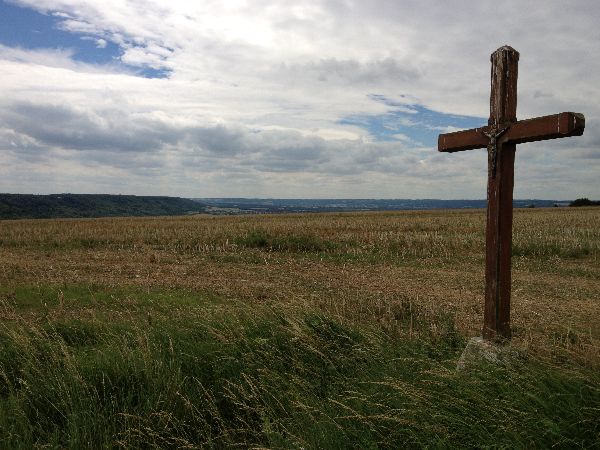 Calvaire du Mont Pivin, au-dessus des Andelys.