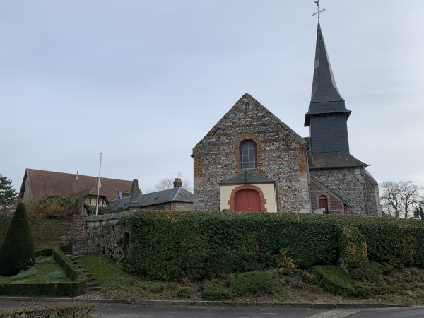 Eglise Saint-Valery de Graincourt (Vestiges du XIe siècle).