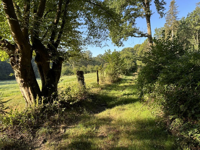 Le circuit évite les routes dès qu'il le peut.