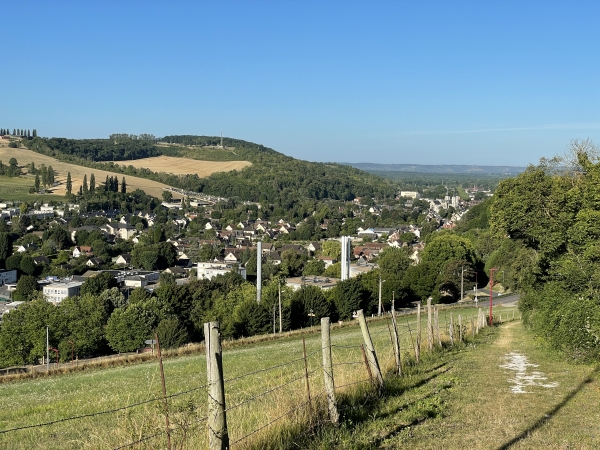 Nous redescendons vers les Andelys par ce chemin.