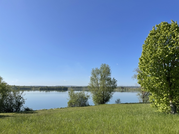 Vue sur le Grand Lac depuis le GR2.