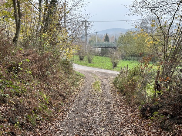 Nous sortons de la forêt à Launay.