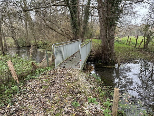 Première passerelle sur la Georgette.