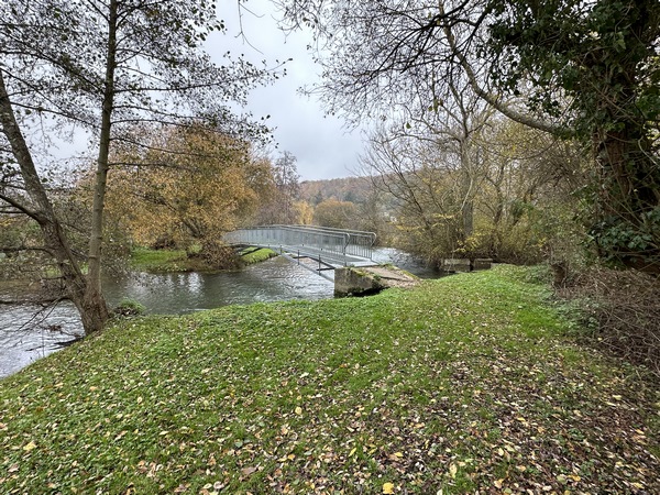 Deuxième passerelle sur un bras de la Risle.