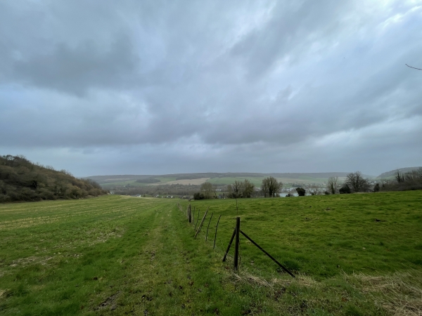 Je descends la Côte de Saint-Germain en direction de la Varenne.