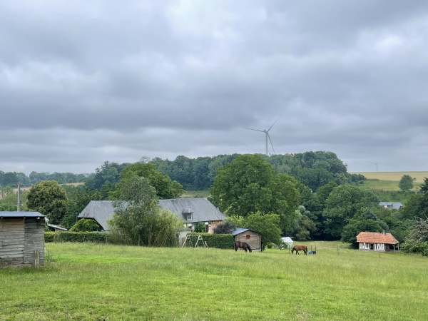 Nous longeons l'ancienne ferme du père de Gustave Flaubert, devenue la ferme des Bertaux dans Madame Bovary.