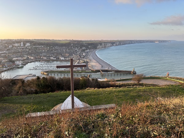 Panorama sur Fécamp et sur son port.