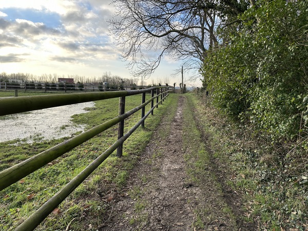 Après une longue ligne droite sur la D79 (déserte), nous tournons vers Senneville.